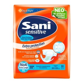 Sani Sensitive Extra Large Ανοιχτές Πάνες Ακράτειας No.4, 10 τεμάχια
