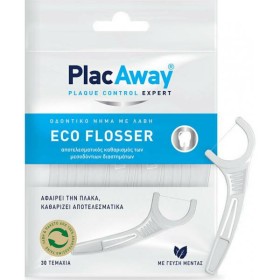 PlacAway Eco Flosser Οδοντικό Νήμα με Λαβή 30τμχ