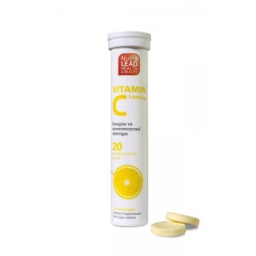 Nutralead Βιταμίνη C 1000mg Με Γεύση Λεμόνι , 20 αναβρ. δισκία