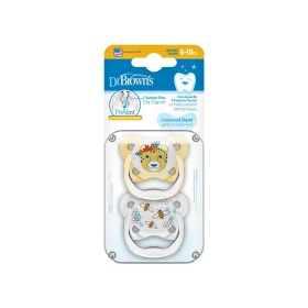 DR.BROWNS - Πιπίλες PreVent Orthodontic Soother 6-18months Unisex | 2τμχ