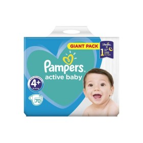 Pampers Active Baby Giant Pack No 4+ (10-15kg) 70τμχ
