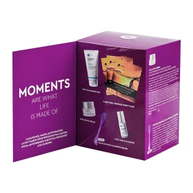 PANTHENOL Extra -  Promo Moments Limited Edition Face Cleansing Gel (150ml) & Face & Eye Cream (50ml) & Face & Eye Serum (30ml) & CoQ10 Cell Defense Sheet Mask (3τμχ) & ΔΩΡΟ Βουρτσάκι Σιλικόνης για το Πρόσωπο