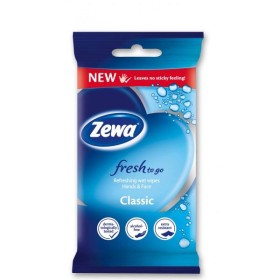 Zewa Fresh To Go Classic Υγρομάντηλα για Χέρια και Πρόσωπο, 10 τεμάχια