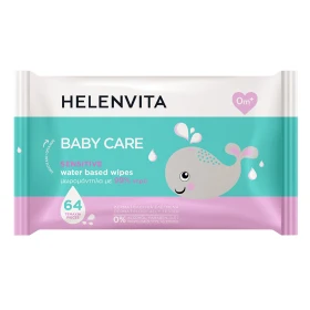 HELENVITA - Baby Sensitive water Based Wipes Μωρομάντηλα | 64τμχ
