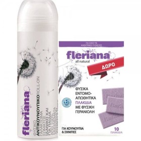 POWER HEALTH Fleriana Roll-On 100ml&Gift Insect Tiles 10 Pcs