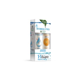 POWER HEALTH - Hydrolytes with Stevia (20eff.tabs) & Δώρο Vitamin C 500mg ( 20eff.tabs)