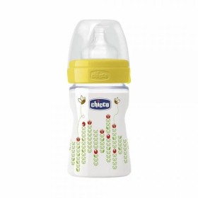 Chicco Well Being Πλαστικό Μπιμπερό Φυσική Μέθοδος Κανονικής Ροής με Θηλή Σιλικόνης, 150ml