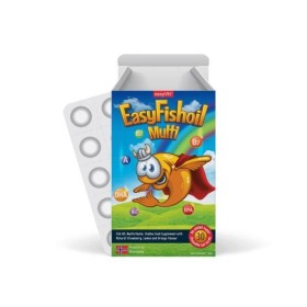EasyVit EasyFishoil Multi 30 μασώμενα ζελεδάκια με γεύση φρούτων (Συμπλήρωμα Διατροφής για Παιδιά με Ωμέγα 3, Χολίνη & Βιταμίνες