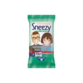 ΜΕΓΑ Sneezy Υγρά Μαντηλάκια με Μενθόλη 12τμχ