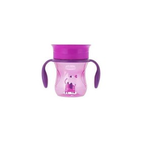 CHICCO Perfect Cup Κύπελλο Εκπαίδευσής με Λάβές Ροζ 200ml (6951-10)
