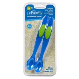 Dr. Browns Infant Feeding Spoons  4m+ χρώμα μπλε, 2 τεμάχια