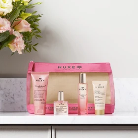 NUXE - Huile Prodigieuse Florale Beauty Ritual  Scented Showergel (30ml) & Huile Prodigieuse Florale (10ml) & Prodigieux Floral Le Parfum (15ml) & Creme Prodigieuse Boost Multi-Correction Cream Gel (15ml)