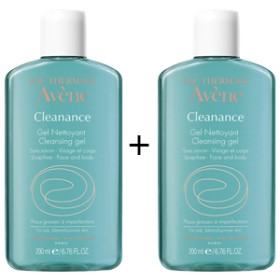 AVENE - Cleanance Gel Nettoyant (1+1 ΔΩΡΟ) |  2 x 200 ml