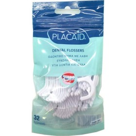 Plac Aid Dental Flossers με Λαβή 32τμχ