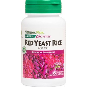 Natures Plus Herbal Actives Red Yeast Rice 60 φυτικές κάψουλες