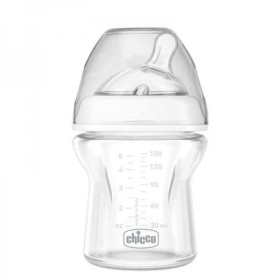 Chicco Natural Feeling Γυάλινο Μπιμπερό για 0m+ με Θηλή Σιλικόνης, 150ml