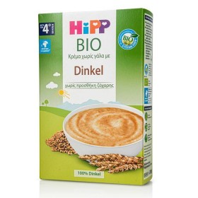 Hipp Bio Κρέμα χωρίς Γάλα με Dinkel μετά τον 4ο μήνα χωρίς Προσθήκη Ζάχαρης, 200 gr