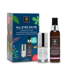 APIVITA All eyes on me 5 Αction Eye Serum (15ml) & Απαλό Γαλάκτωμα Ντεμακιγιάζ Ματιών (100ml)