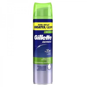 Gillette Series Sensitive Αφρός Ξυρίσματος για την Ευαίσθητη Επιδερμίδα, 250ml + ΔΩΡΟ 50ml