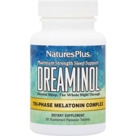 Natures Plus Dreaminol Tri-phase Melatonin Complex 30 ταμπλέτες