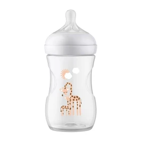 AVENT - Natural Response Μπιμπερό πλαστικό Θηλή ροής 3 SCY903/66 1m+ Καμηλοπάρδαλη | 260ml