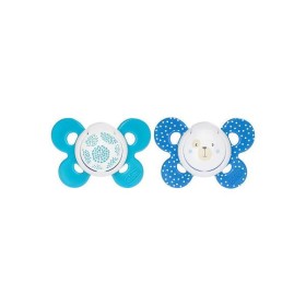 CHICCO Physio Comfort Πιπίλα Σιλικόνης Μπλε με Θήκη 2Τμχ 6-16m+ (74933-21)