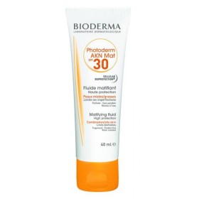 Bioderma Photoderm Akn Mat Fluide Spf30 Αντηλιακή Κρέμα Προσώπου για το Μεικτό / Λιπαρό Με Τάση Ακμής Δέρμα, 40ml
