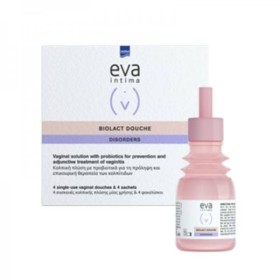 Intermed Eva Biolact Douche Προβιοτικές Πλύσεις για τη Φυσιολογική Κολπική Χλωρίδα, 4 Πλύσεις