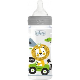 Chicco Well Being Πλαστικό Μπιμπερό Unisex ΘΣ Μέτρια Ροή 2m+ 250ml