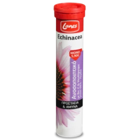 LANES - Echinacea με Βιταμίνη C με γεύση Μέλι - Λεμόνι | 20 αναβράζοντα δισκία