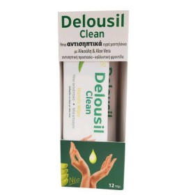 Delousil Ήπια Αντισηπτικπά Υγρά Ατομικά Μαντηλάκια Με Αλκοόλη & Aloe Vera, 12 τεμάχια