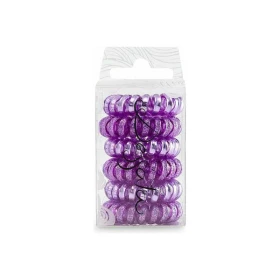 Dessata Hair Ties Purple Metal