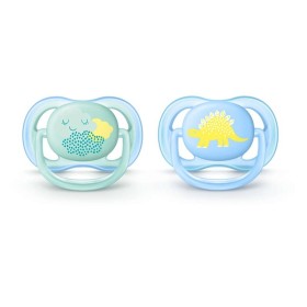 AVENT - Ultra Air Ορθοδοντική Πιπίλα Σιλικόνης 0-6m Γαλάζιο (SCF344/20) | 2τμχ