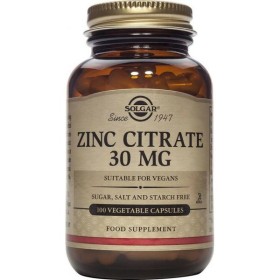 Solgar Zinc Citrate 30mg 100 κάψουλες
