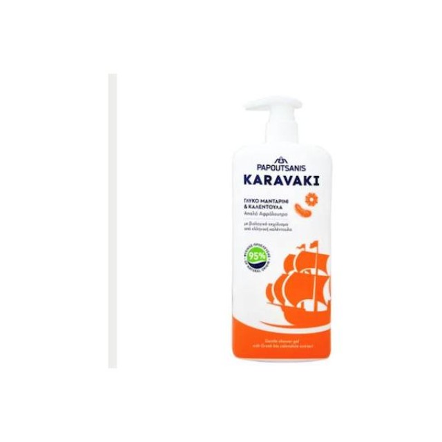 Papoutsanis Karavaki Αφρόλουτρο σε Gel Γλυκό Μανταρίνι & Καλέντουλα 750ml