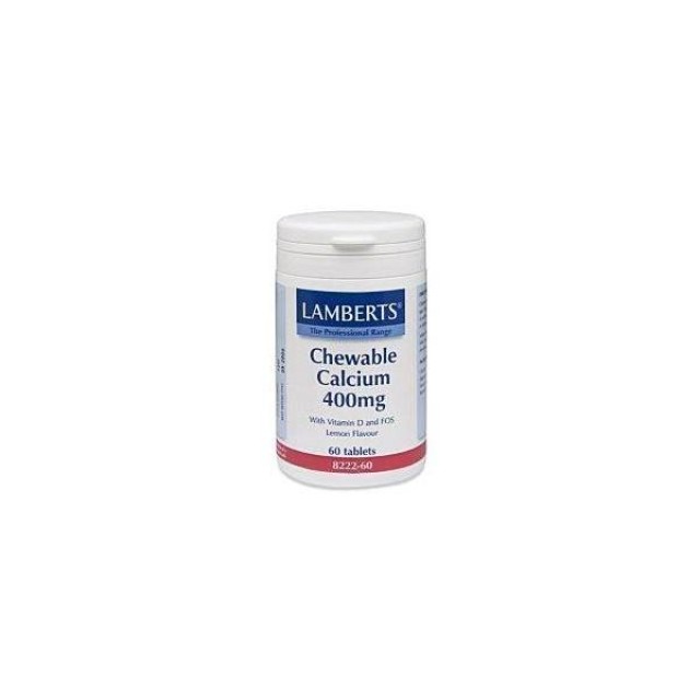LAMBERTS Chewable Calcium 400mg 60tabs