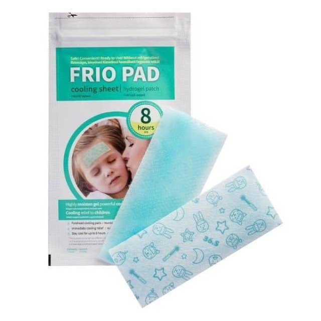 Frio Pad Cooling Sheet Δροσιστική Αντιπυρετική Κομπρέσα για Παιδία, 2 τεμάχια