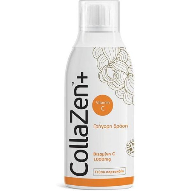 CollaZen+ Vitamin C 1000mg Πόσιμη Βιταμίνη C με Γεύση Πορτοκάλι, 300ml