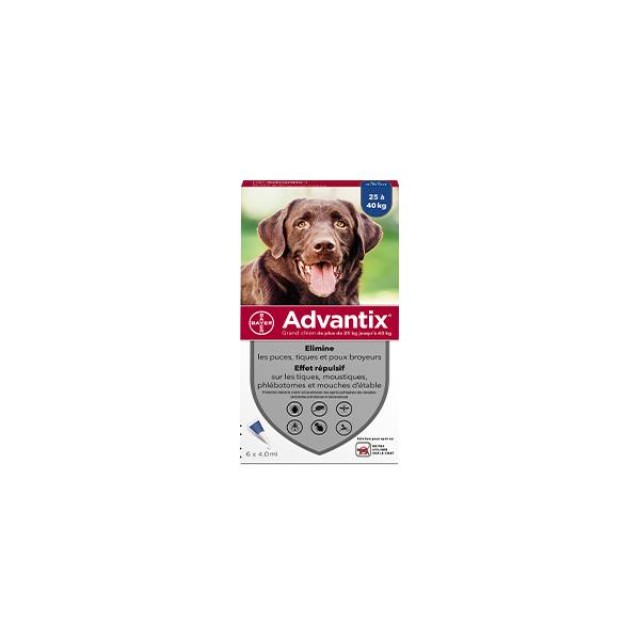 Bayer Advantix Αντιπαρασιτικό για σκύλους άνω των 25-40kg