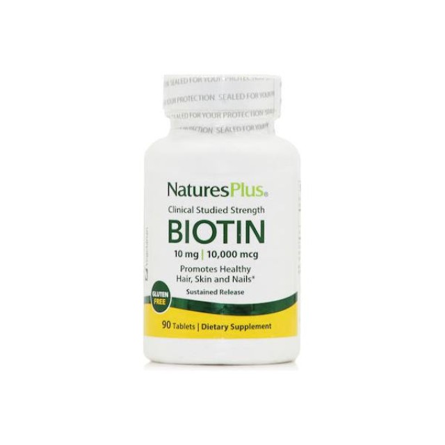 Natures Plus Clinical Strength Biotin 10mg 90 ταμπλέτες