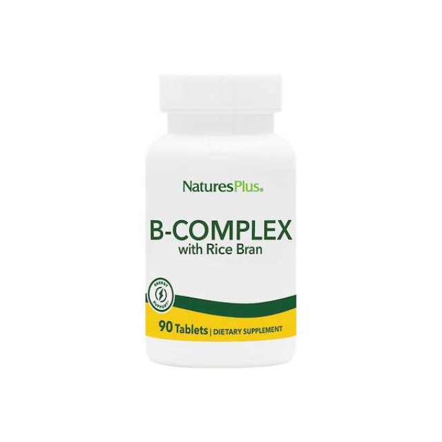 Natures Plus Energy Support B-complex with Rice Bran 90 ταμπλέτες