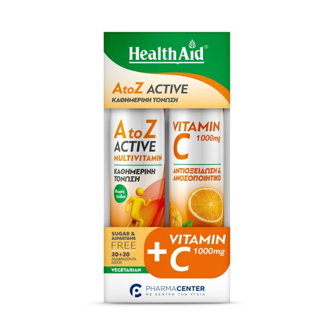 H/AID EFF A to Z Active 20tabs COMBO PACK Vit C 1000MG ORANG | Sikalias.gr