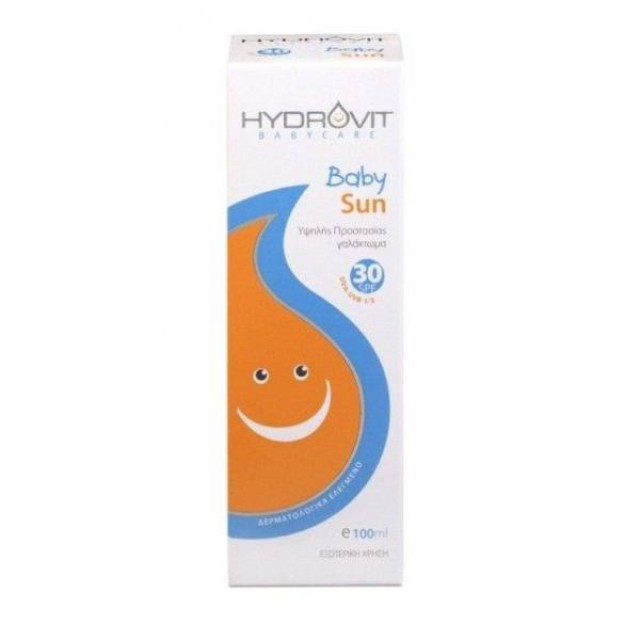 Hydrovit Baby Sun Emulsion SPF30 Παιδικό Αντηλιακό Γαλάκτωμα για πρόσωπο & σώμα, 100ml