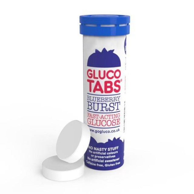 Glucotabs Blueberry Burst Ταμπλέτες Γλυκόζης με Γεύση Mύρτιλο, 10 tabs
