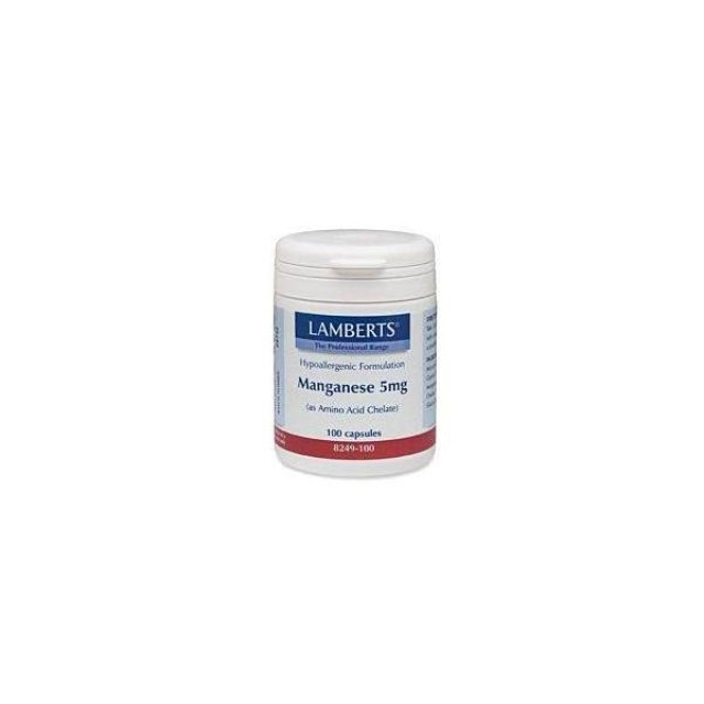 LAMBERTS Manganese 5mg (as Amino Acid Chelate) 100tabs