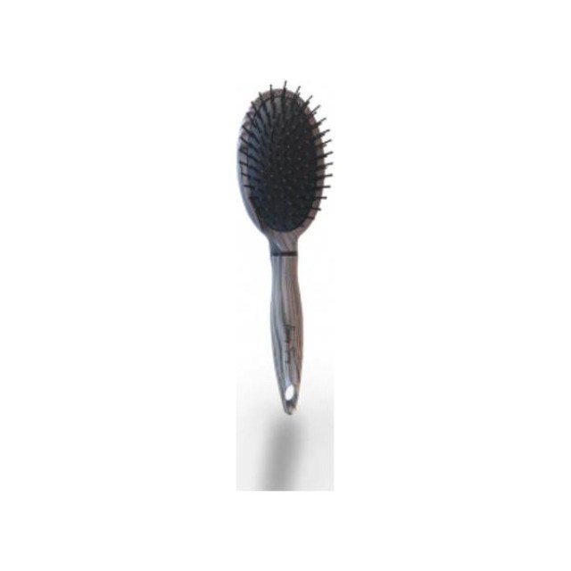 BEAUTY SPRING 5205 PopLine High Quality Βούρτσα Μαλλιών Οβάλ σε Γκρι Ζέβρα Χρώμα 1τμχ