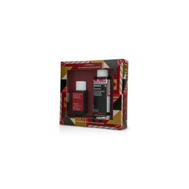 Korres Promo Vetiver Root Green Tea Cedarwood Ανδρικό Άρωμα 50ml & Shower Gel Vetiver Root Green Tea Cedarwood Αφρόλουτρο 250ml