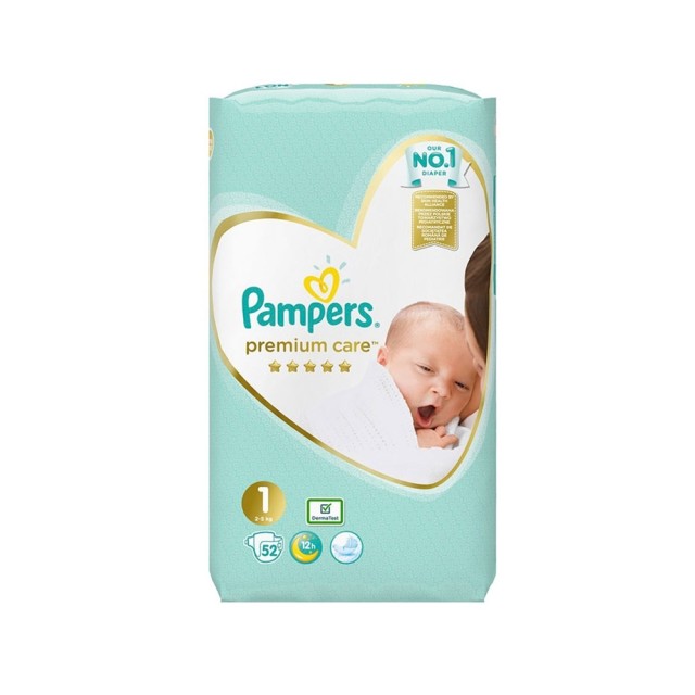 PAMPERS - Premium Care Πάνες Value Pack No.1 (2-5kg) | 52τμχ