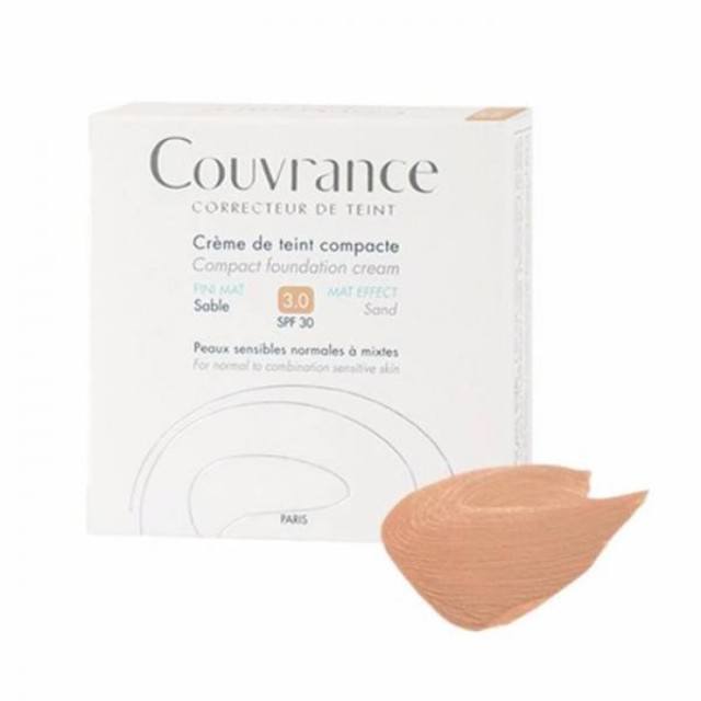 AVENE Couvrance Compact Cream for Normal-Mixed Skins Oil Free 3.0 Sable Spf30 10g