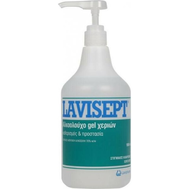 Lavipharm Lavisept Αντισηπτικό Gel Χεριών με Αντλία 1000ml